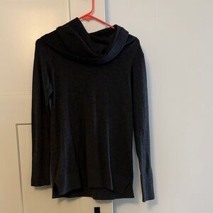 Loft Women’s Dark Grey Cowl Neck Sweater